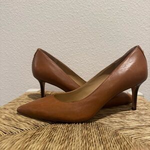 Ralph Lauren Tan Leather Heels